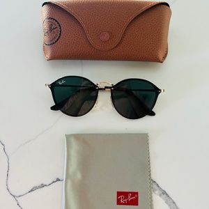 RAY BAN Blaze 59 mm Round Sunglasses